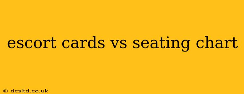 escort cards vs seating chart