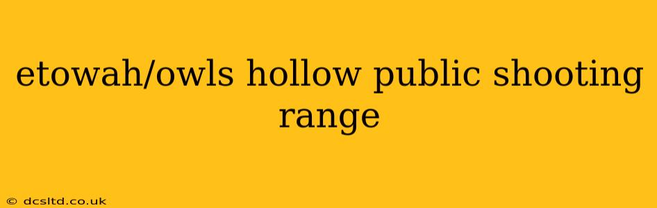 etowah/owls hollow public shooting range