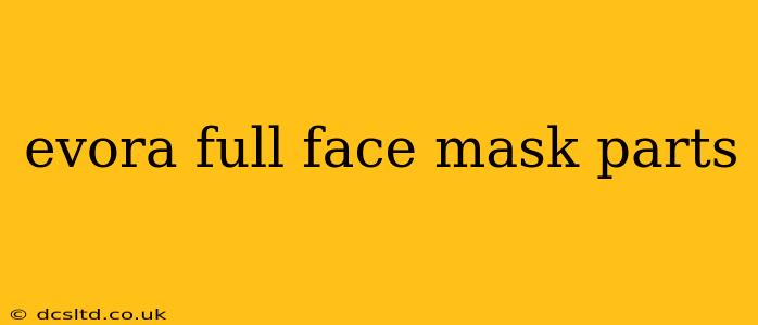 evora full face mask parts