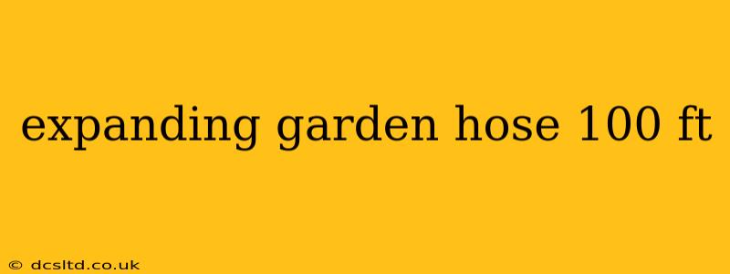 expanding garden hose 100 ft