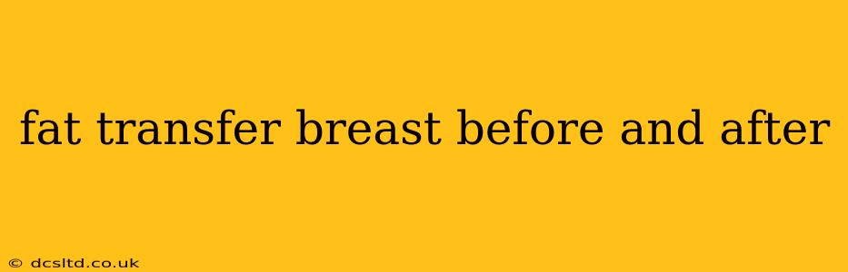 fat transfer breast before and after