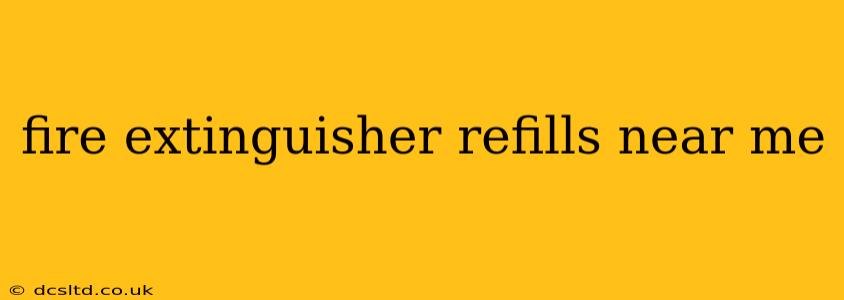 fire extinguisher refills near me