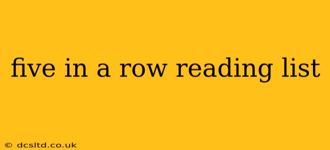 five in a row reading list