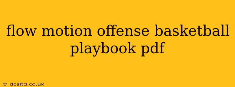 flow motion offense basketball playbook pdf