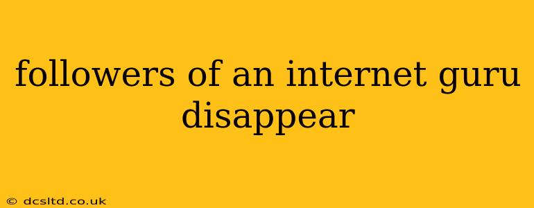 followers of an internet guru disappear