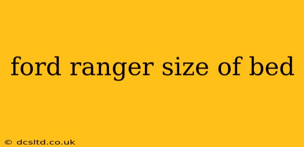 ford ranger size of bed