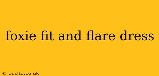 foxie fit and flare dress