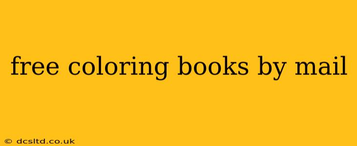 free coloring books by mail