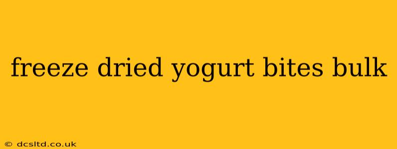 freeze dried yogurt bites bulk
