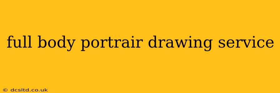 full body portrair drawing service