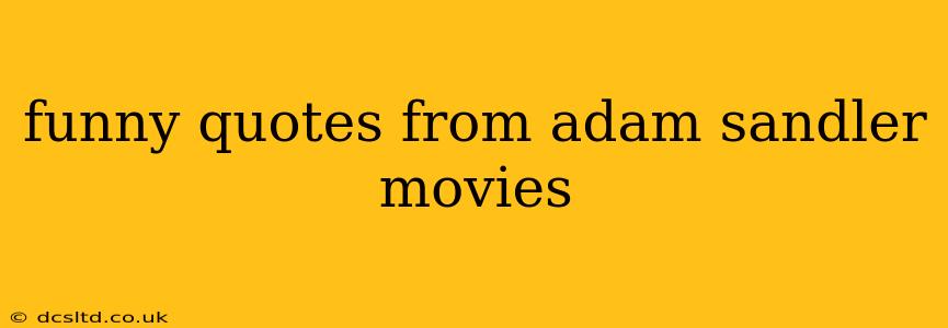 funny quotes from adam sandler movies