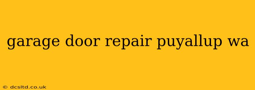 garage door repair puyallup wa