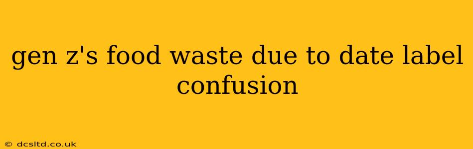 gen z's food waste due to date label confusion