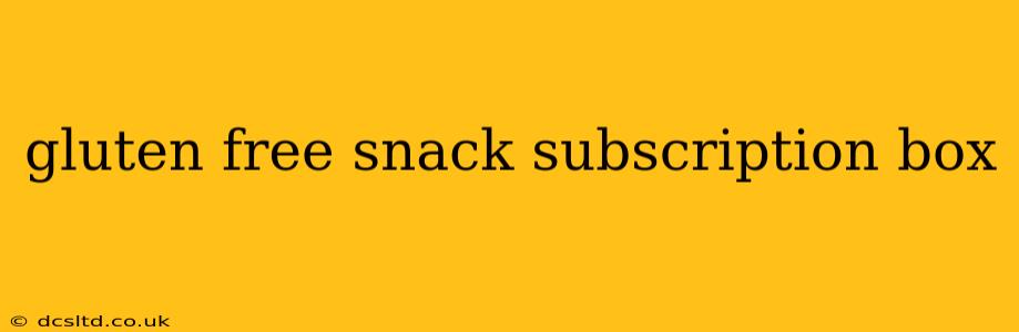 gluten free snack subscription box