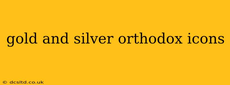 gold and silver orthodox icons