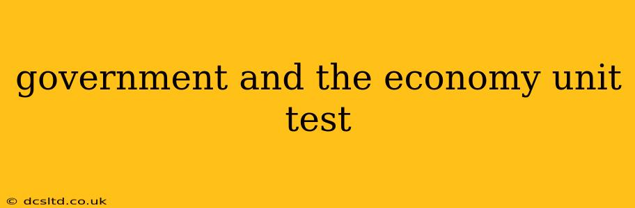government and the economy unit test