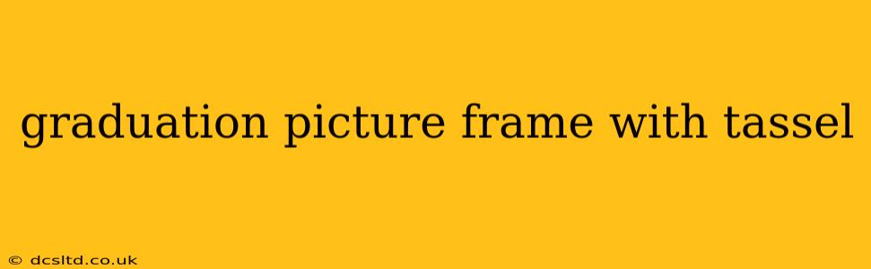 graduation picture frame with tassel