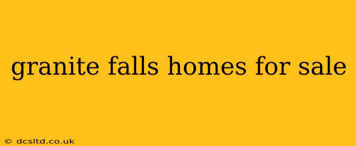 granite falls homes for sale
