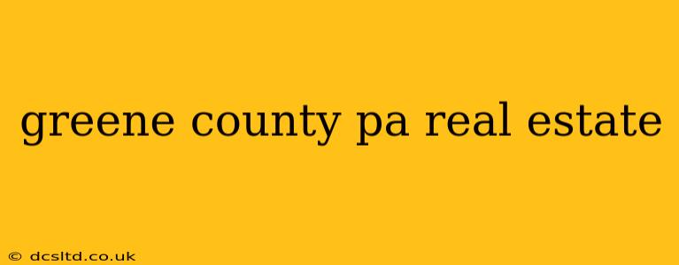 greene county pa real estate