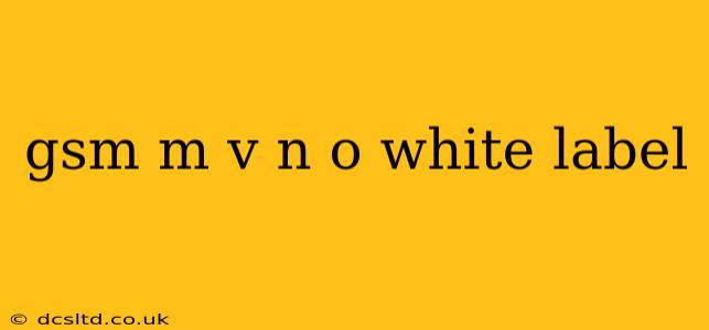 gsm m v n o white label