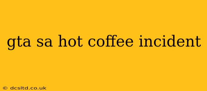 gta sa hot coffee incident
