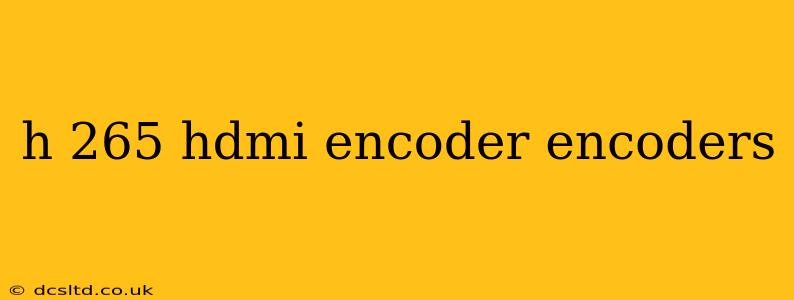 h 265 hdmi encoder encoders