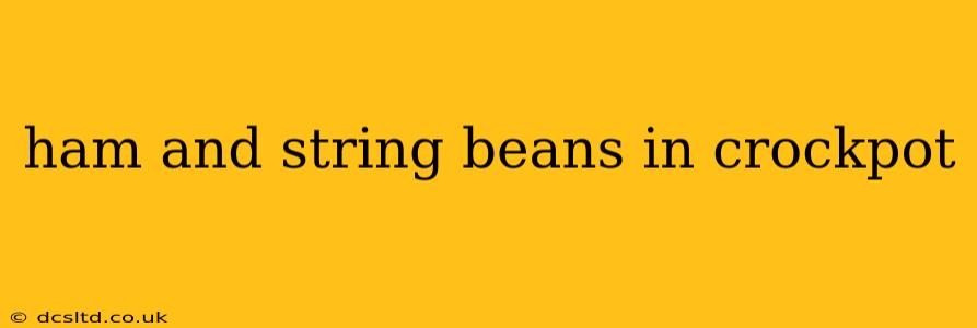 ham and string beans in crockpot