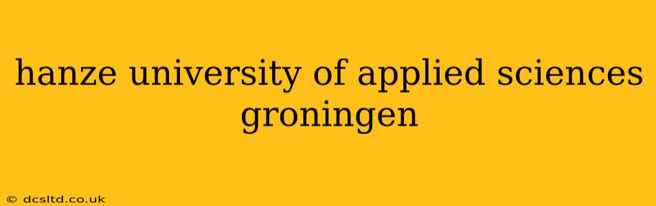 hanze university of applied sciences groningen