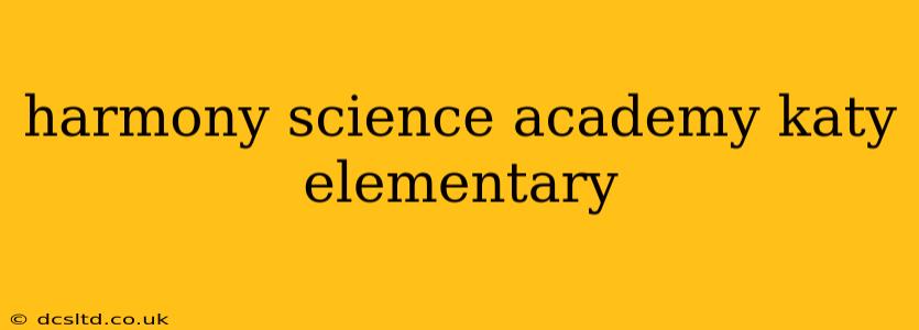 harmony science academy katy elementary