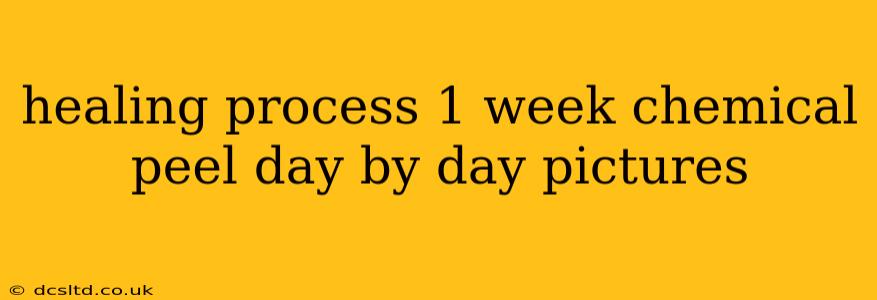 healing process 1 week chemical peel day by day pictures