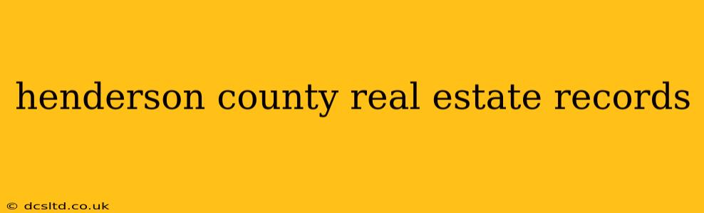 henderson county real estate records