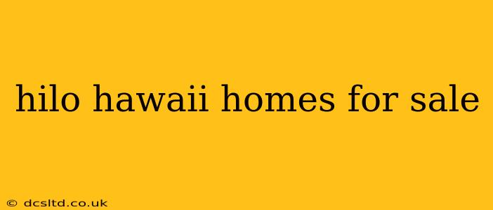 hilo hawaii homes for sale
