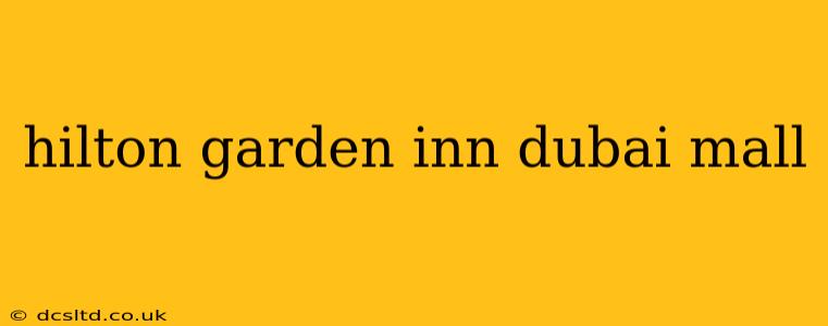 hilton garden inn dubai mall