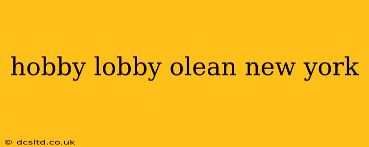 hobby lobby olean new york