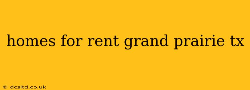 homes for rent grand prairie tx