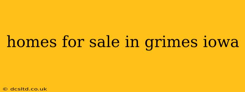 homes for sale in grimes iowa