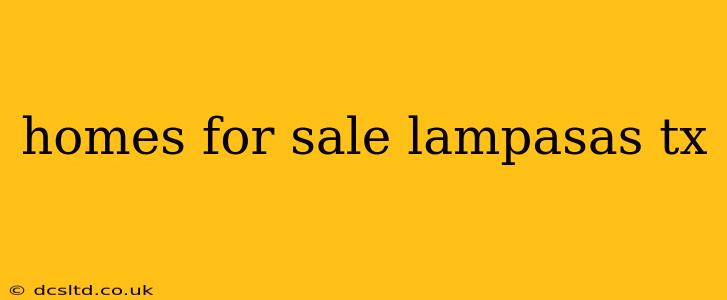 homes for sale lampasas tx