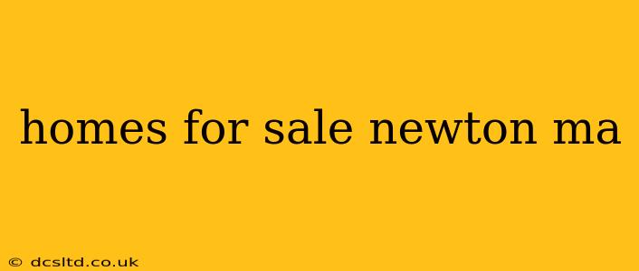 homes for sale newton ma