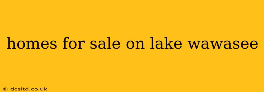 homes for sale on lake wawasee