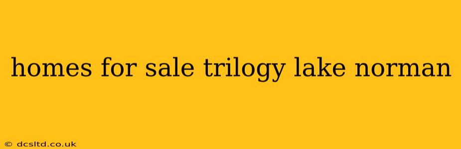 homes for sale trilogy lake norman