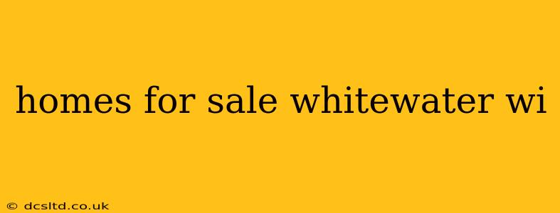 homes for sale whitewater wi