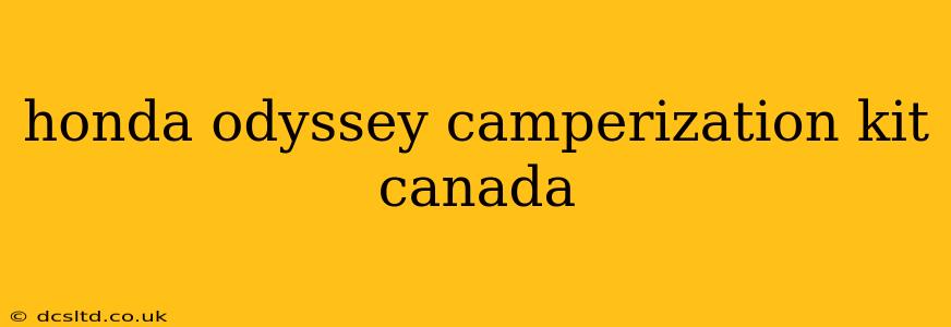 honda odyssey camperization kit canada