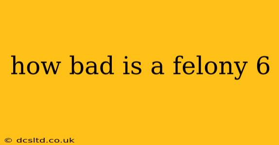 how bad is a felony 6