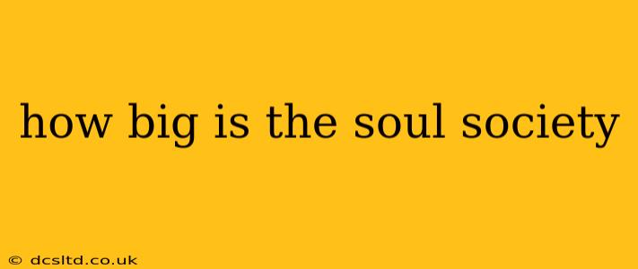 how big is the soul society