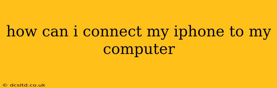 how can i connect my iphone to my computer