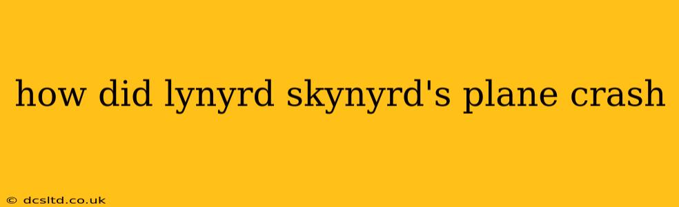 how did lynyrd skynyrd's plane crash