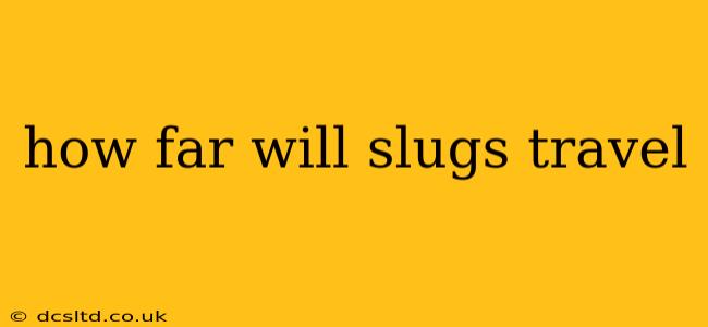 how far will slugs travel