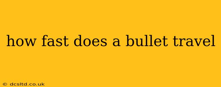how fast does a bullet travel