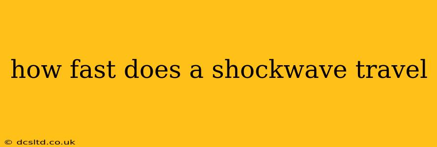 how fast does a shockwave travel