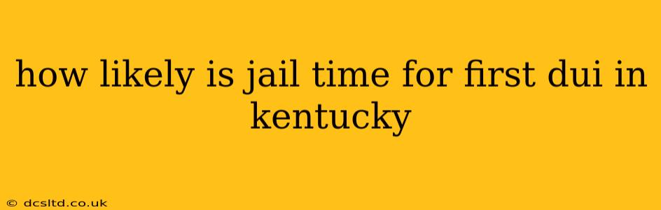 how likely is jail time for first dui in kentucky